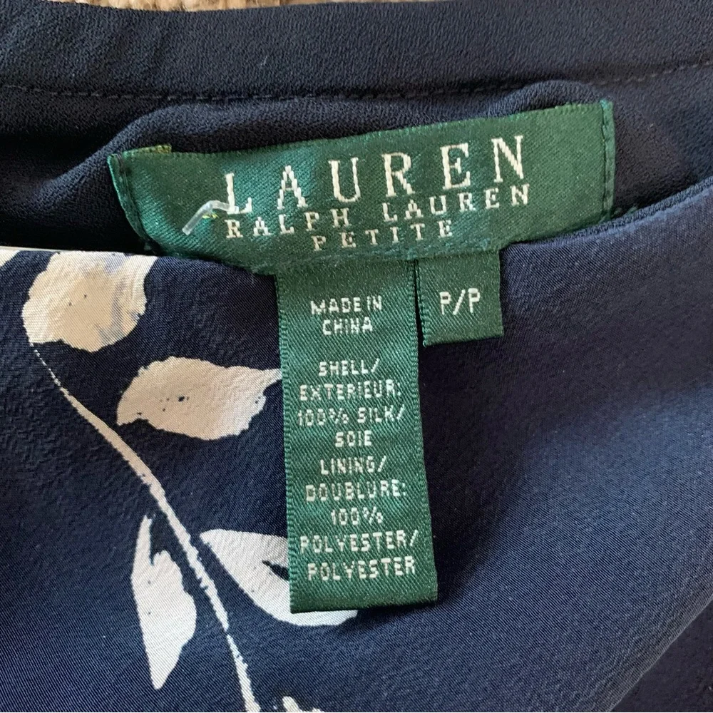 Ralph Lauren Petite 100% silk floral print skirt , size P/P. XS/S - Picture 4 of 5